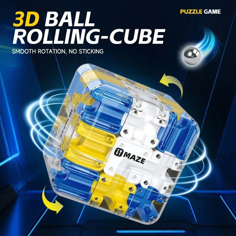 3D Ball Rolling Cube challenge