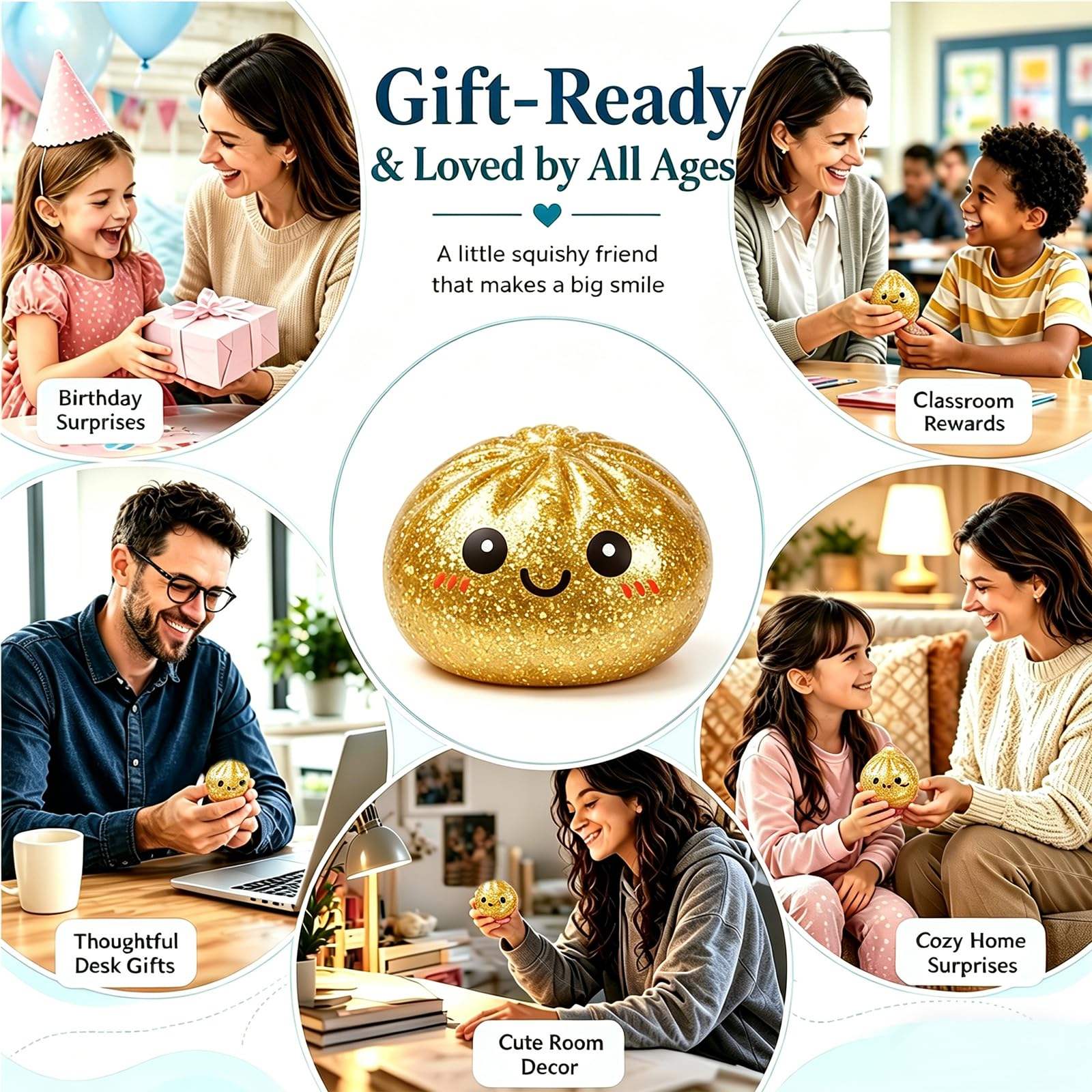 Dumpling Squishy Toy