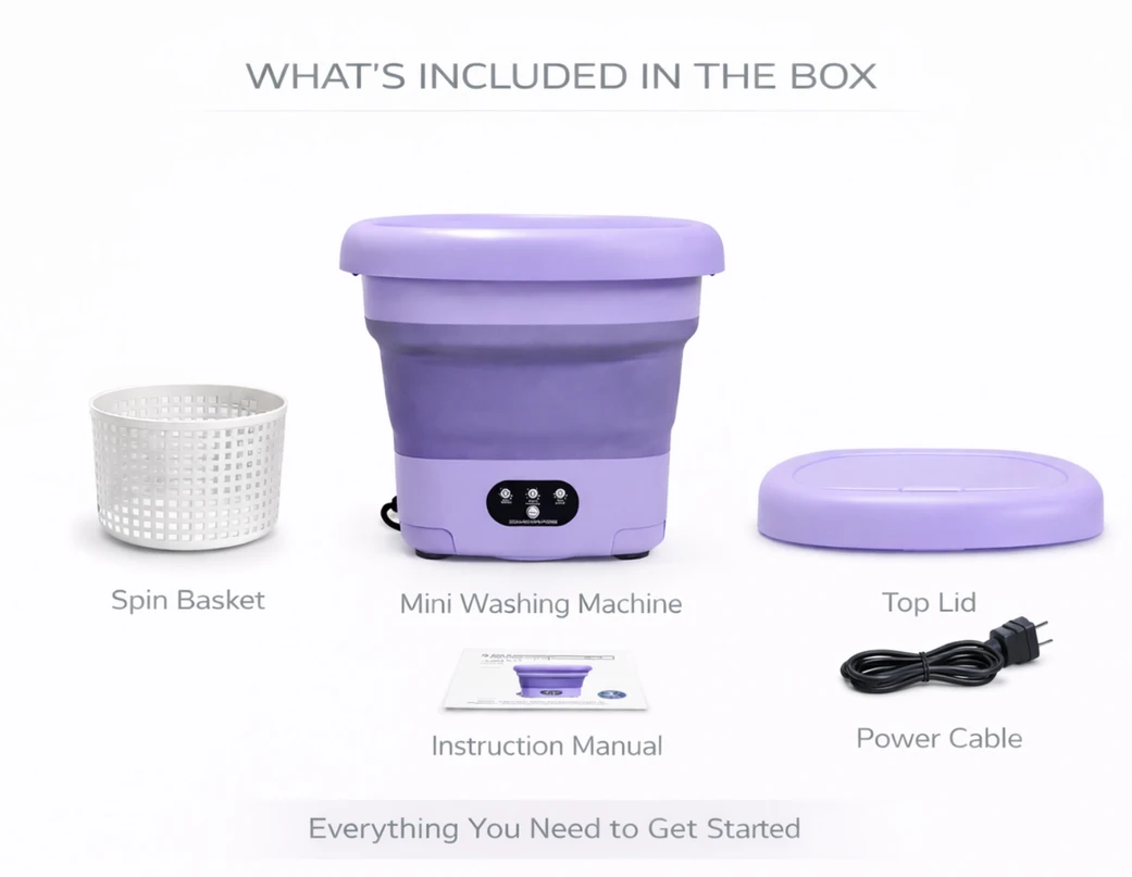Foldable Mini Washing Machine - Image 2